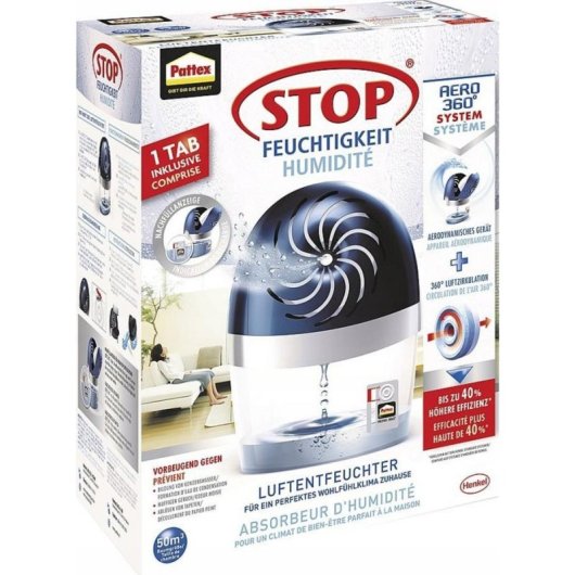 Deshumidificador Pattex AERO 360 360° hasta 50 m³ sin electricidad