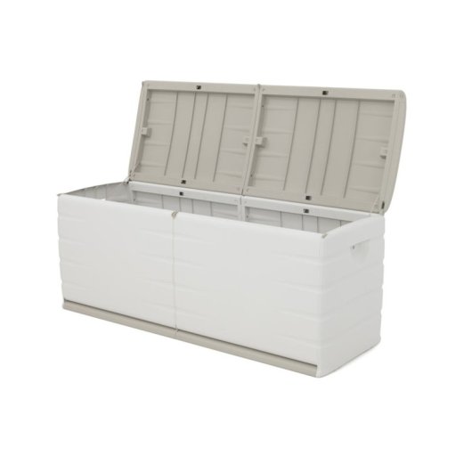 Baúl De Exterior De 450 Litros - Para Jardín Y Terraza Dimensiones 153 X 61 X 53 Cm - Color Beige