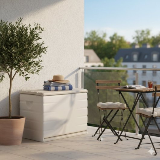 Baúl De Jardín De 260 Litros - Baúl De Exterior Multiusos Para Terraza Y Balcón 80 X 61 X 53 Cm