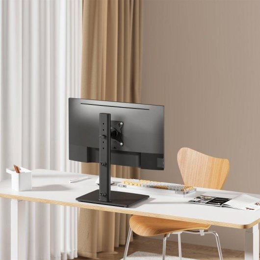 Aisens DT34TSR-457 Support Moniteur Bureau avec Pied Eco Pivotant et Incliné 17-34" VESA 75x75 à 100x100 Max 12Kg
