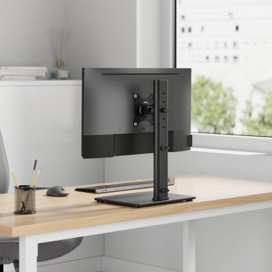 Aisens DT34TSR-457 Support Moniteur Bureau avec Pied Eco Pivotant et Incliné 17-34" VESA 75x75 à 100x100 Max 12Kg
