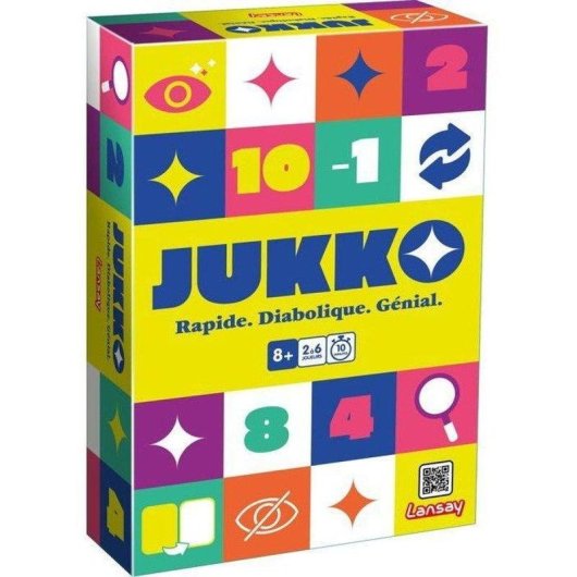 Juego de cartas Lansay Jukko rápido y táctico para 2 a 6 jugadores de 8 años
