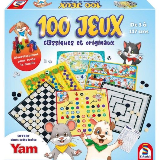 Juego de Mesa Schmidt Spiele 100 Juegos Clásicos y Originales 2-6 Jugadores