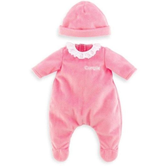 Conjunto de Pijama y Gorro para Muñeca Corolle Mon Grand Poupon 36 cm