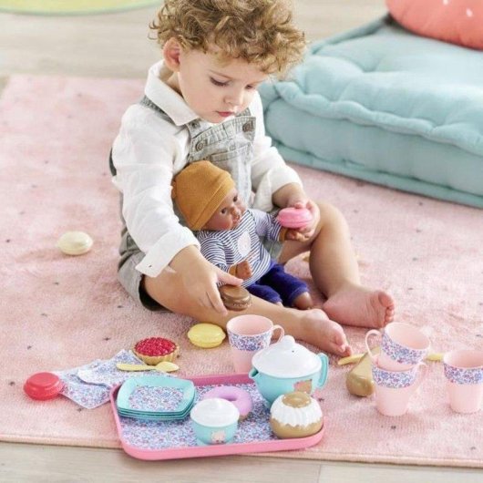 Jeu de Thé et Goûter Corolle Ma Dinette 30 Pièces Pastel Floral