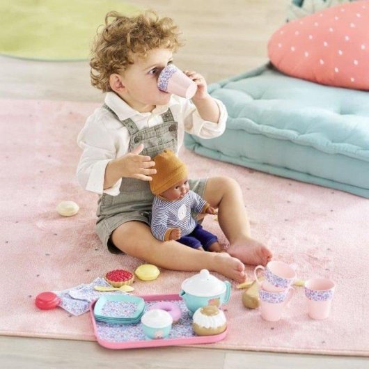 Jeu de Thé et Goûter Corolle Ma Dinette 30 Pièces Pastel Floral