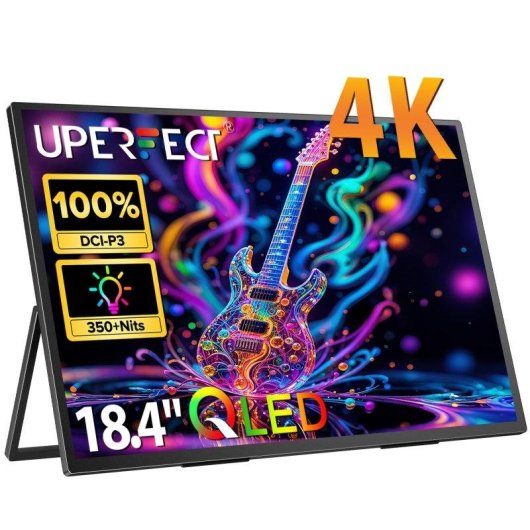 Monitor Uperfect 18,4" UltraHD 4K QLED HDR1000:1 portátil VESA antirreflejos