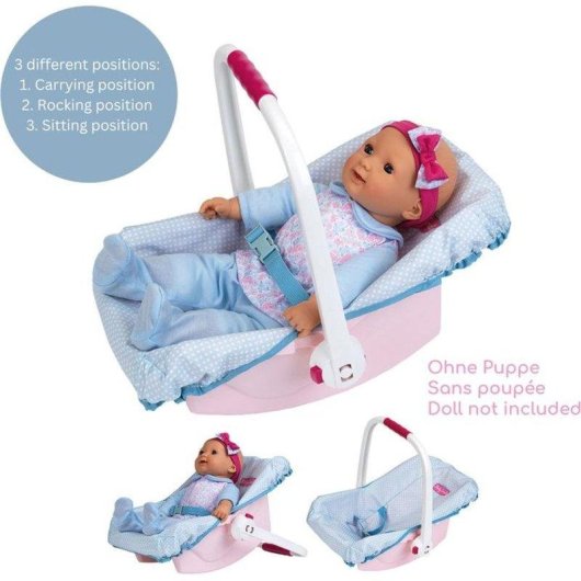 Portamuñecas rígido Klein Princess Coralie Para muñecas 35-45 cm