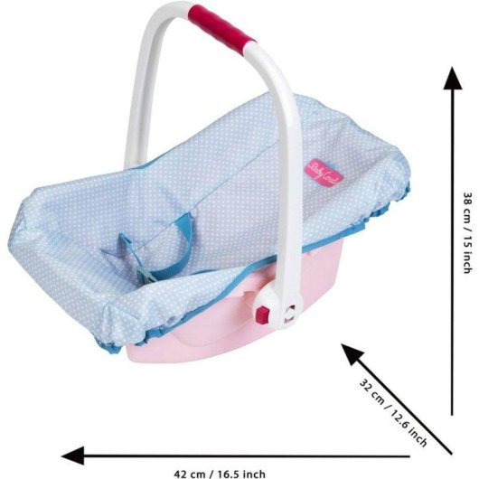 Portamuñecas rígido Klein Princess Coralie Para muñecas 35-45 cm