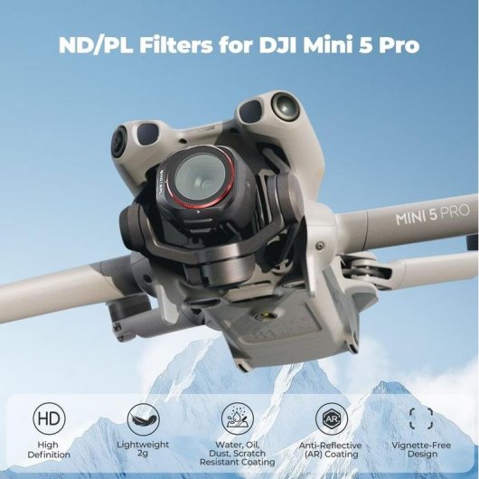 Freewell ND/PL Filterset für DJI Mini 5 Pro Heller Tag