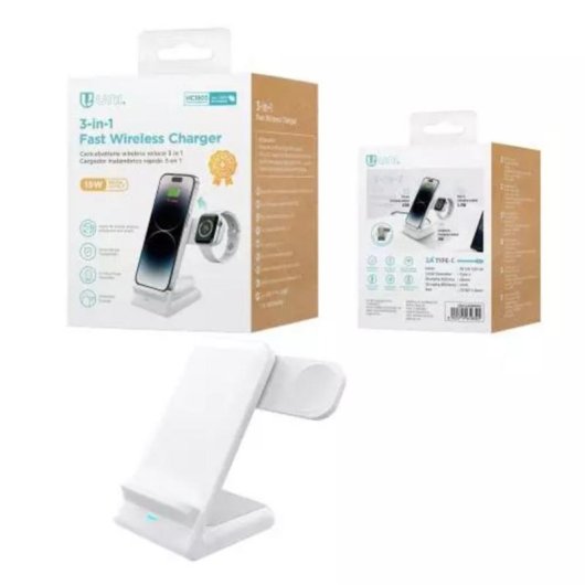 Powerbank Uni HC1803 QI 10.000 mAh Branco