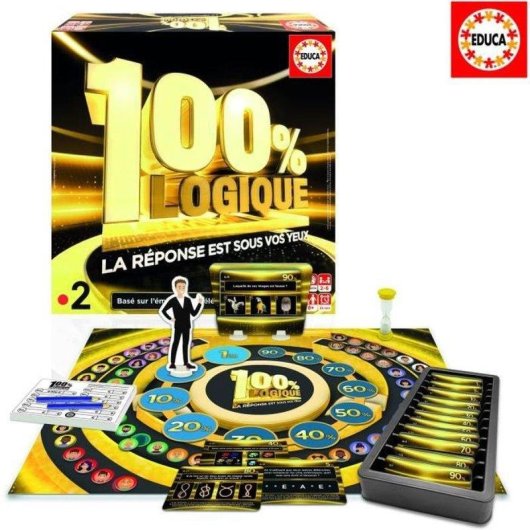 Juego de Mesa Educa 100% Logique Lógica y Razonamiento 2-6 Jugadores