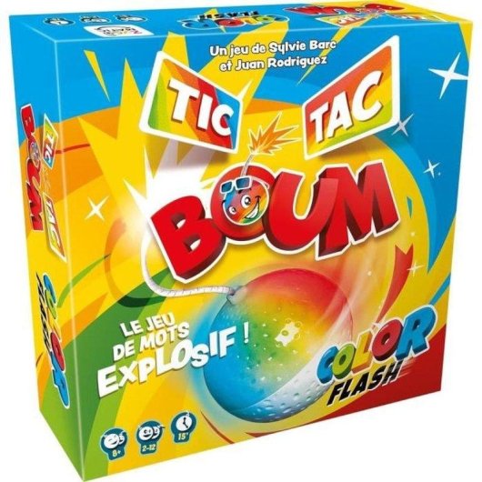 Juego de palabras Tic Tac Boum Color Flash con temporizador electrónico para fiestas