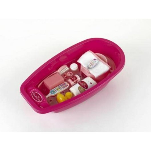 Set Bañera Muñecas Klein Princess Coralie Rosa 10 Piezas