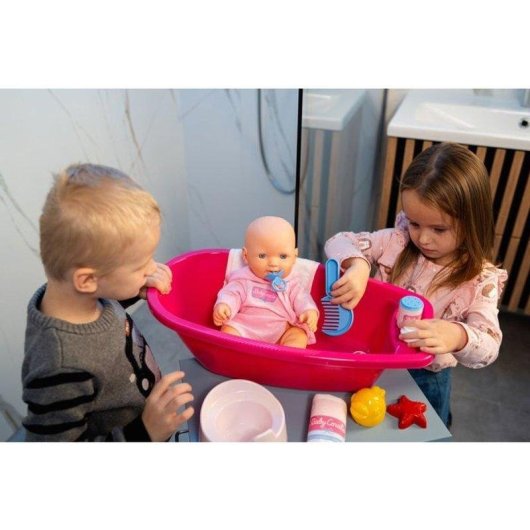 Set Bañera Muñecas Klein Princess Coralie Rosa 10 Piezas