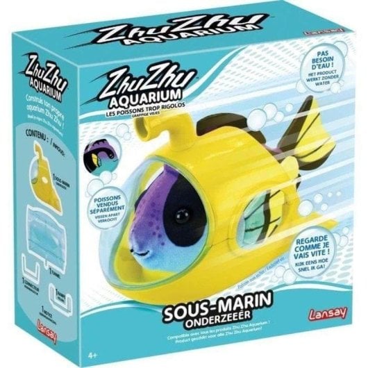Submersible Lansay Zhu Zhu Aquarium 51003 Multicolor Jaune/bleu Coupole transparente 4+