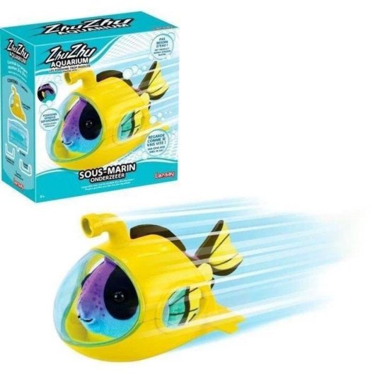 Submersible Lansay Zhu Zhu Aquarium 51003 Multicolor Jaune/bleu Coupole transparente 4+