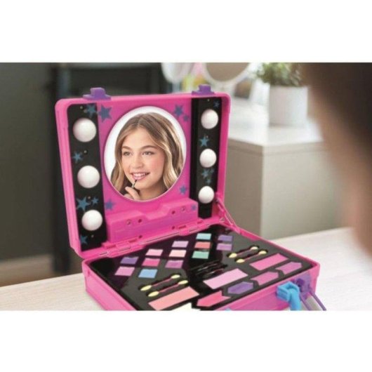 Coffret Maquillage Enfant Lexibook Luminous Beauty Studio avec Miroir Éclairé