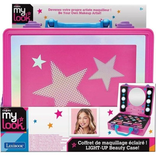 Coffret Maquillage Enfant Lexibook Luminous Beauty Studio avec Miroir Éclairé