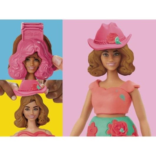 Play-Doh Barbie Floral & Fringe Kreativset mit 28 cm Puppe