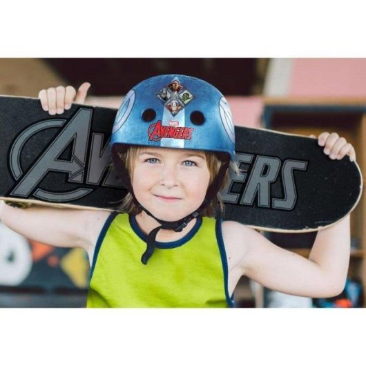 Casco Stamp Avengers Infantil 54-60 cm
