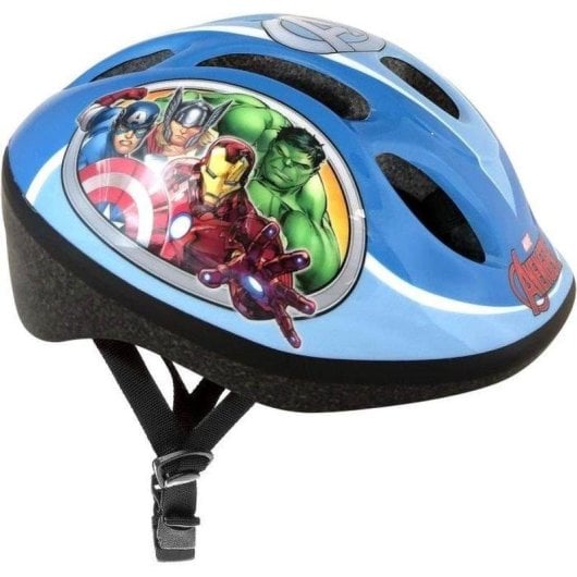 Casco Infantil Stamp Avengers Talla S Azul Bici Skate Patines