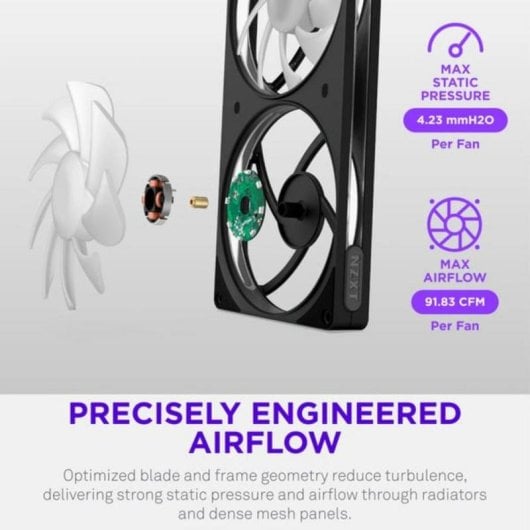 Kühlung Luft NZXT 3x140mm 2000rpm RGB LED Adressierbar