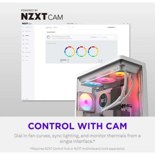 Kühlung Luft NZXT Weiß 3x140 mm RGB Adressierbar RF-R242U-WF