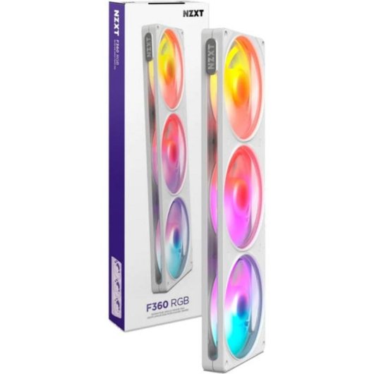 Refrigeración aire NZXT Blanco 3x120 mm F360 RGB PWM 2400 rpm LED RGB