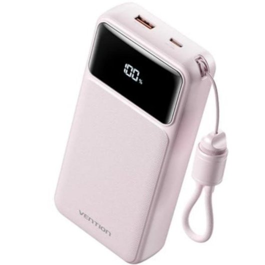 Batería externa Vention XGYP0-40-TY 20000 mAh 22.5W Rosa