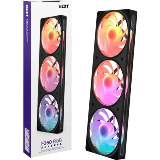 Refrigeración aire NZXT RGB 3x120 mm FDB 2200 rpm LED direccionable
