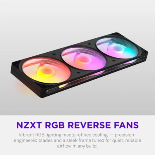 Refrigeración aire NZXT RGB 3x120 mm FDB 2200 rpm LED direccionable