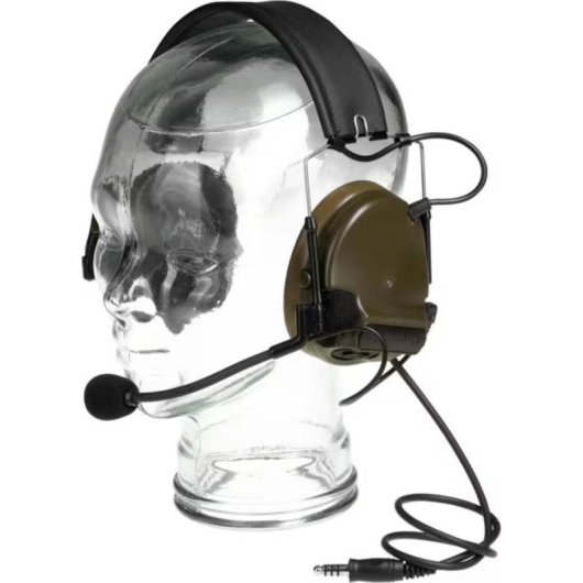 Auriculares Z-Tactical Comtac III con cable, micrófono y cancelación de ruido, verde