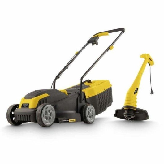 Kit Cortacésped y Perfiladora Eléctrica PowerPlus 1300 W 250 W 320 mm 220 mm 30 L 250 m²