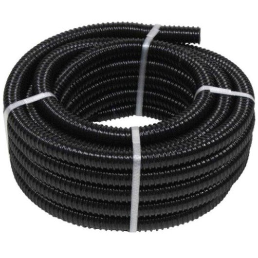 Tubo a Spirale Rinforzato Ubbink Nero 19 mm (3/4") 10 m