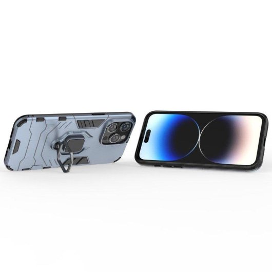 Capa Magnética Max Power Digital com Anel Giratório para iPhone 15 Pro Max