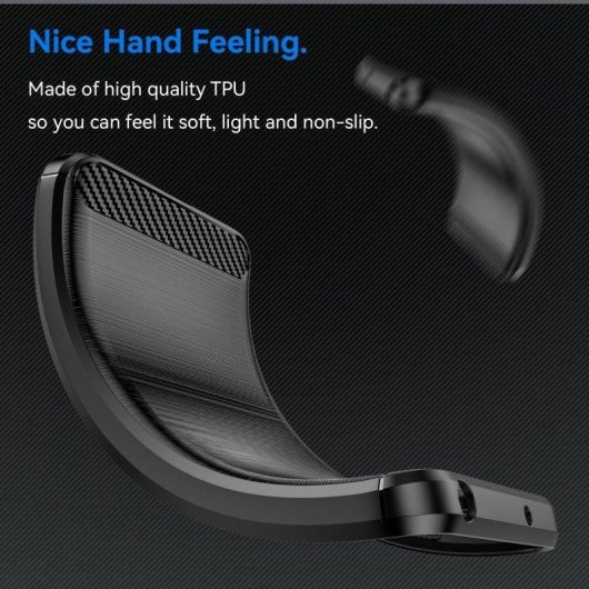 Capa para Telemóvel Max Power Digital Fibra de Carbono Antichoque Silicone Preto para iPhone 16
