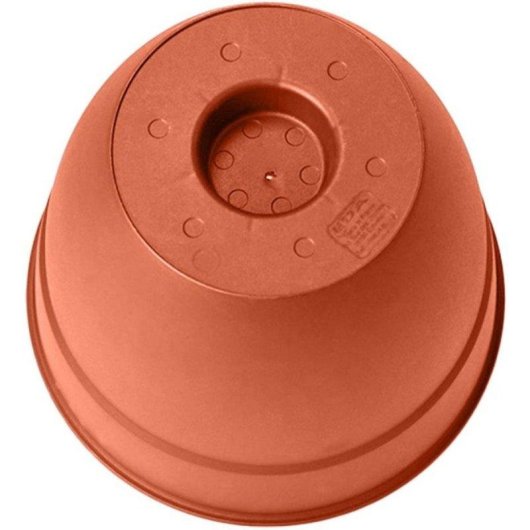 Pot ronde EDA Osaka Ø40 cm 28,3 L terracotta réservoir eau UV-gel