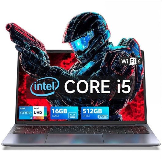 Portátil AMDEVPRO 16 16" Intel Core i5-8210Y 16GB 512GB SSD UHD 617 Windows 11 Pro