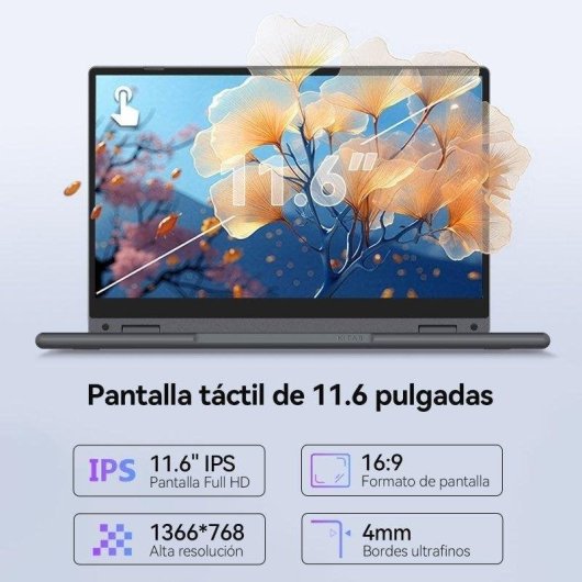 Ordinateur portable AMDEVPRO 2 en 1 11,6" Intel Core 6500Y 8GB 256GB SSD UHD 615 Windows 11 Pro