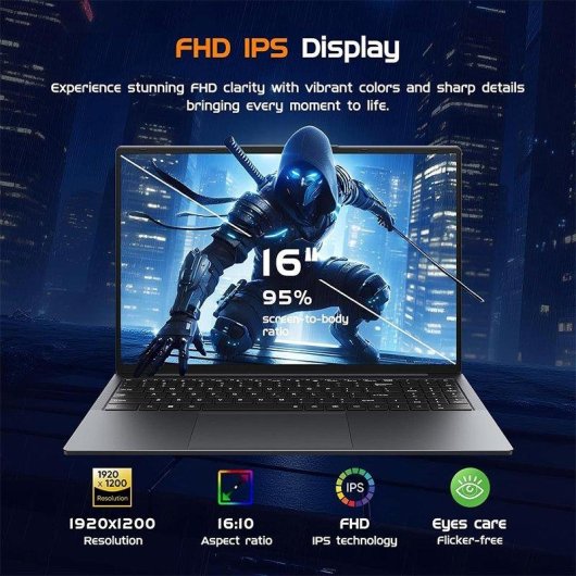 Portátil Moacreto Ul160-ty 16" Intel Core i5-8210Y 16GB 512GB SSD Windows 11 Pro
