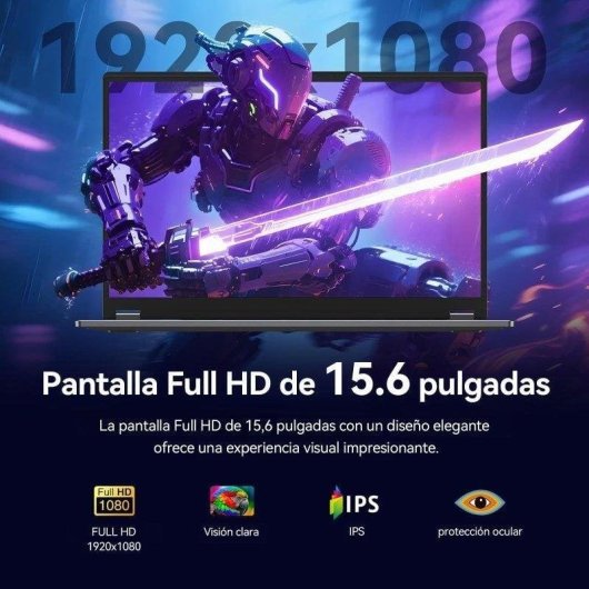 Portátil AMDEVPRO UL1561 15,6" AMD Ryzen 5 7430U 16GB Vega 7 SSD 512GB Windows 11 Pro Teclado retroiluminado