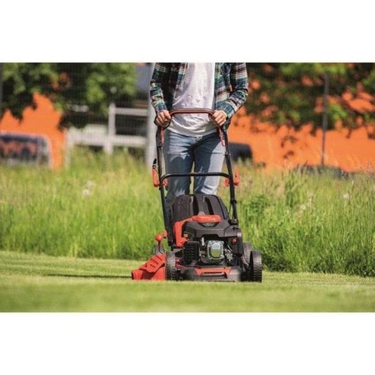 Schaumstoffmäher Benzin Selbstantrieb Scheppach MS225-53BR 53 cm 4 in 1 224 cc