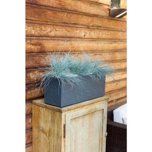 Giardiniere EDA Volcania Up Rettangolare 25L Grigio Antracite