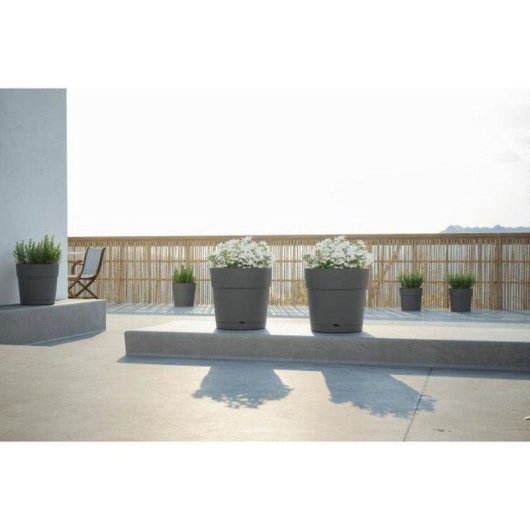 Jardinière Artevasi Capri Large 30 cm Autonome Gris Clair Réservoir Eau