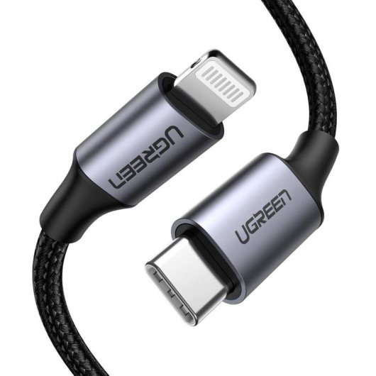 Ugreen USB-C auf Lightning Kabel MFi 1 m, 3 A, Verstärktes Nylon