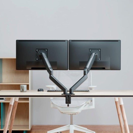 Aisens DT32TSR-451 Soporte Monitor Mesa 2 Brazos 17 a 32" VESA 75x75 a 100x100 Max 18Kg