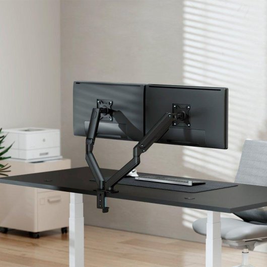 Aisens DT32TSR-451 Soporte Monitor Mesa 2 Brazos 17 a 32" VESA 75x75 a 100x100 Max 18Kg