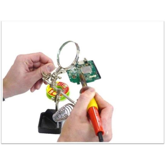Fer à souder Rothenberger 40 W 400 °C avec embout Softgrip rouge et 2 pointes en cuivre nickelé