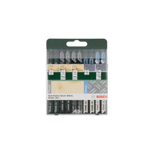 Bosch Sägeblatt Set 10 Stück T HSS Bimetall Holz und Metall